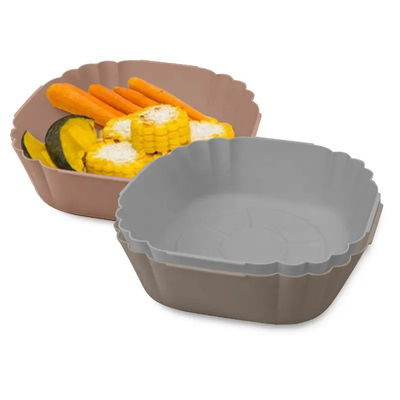 İyi bir fiyat. Yağa Dayanıklı Kokusuz Hava Fritöz Silikon Tepsi, Isıya Dayanıklı Silikon Pişirme Tavaları çevrimiçi