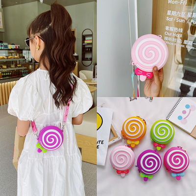 İyi bir fiyat. Lolipop Kağıt malzemeleri için silikon yuvarlak kalem kılıfı Kalem çantası Okul malzemeleri makyaj çantası Depolama konteyneri çevrimiçi