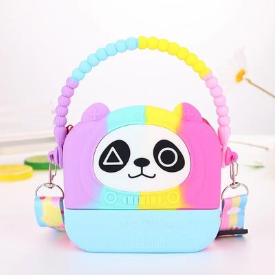 İyi bir fiyat. Yiyecek Kaliteli Silikon Kalem Çantası En Son Makyaj Ürünü Organizatörü Crossbody Omuz El Çantası Depolama Konteyner Çantası çevrimiçi