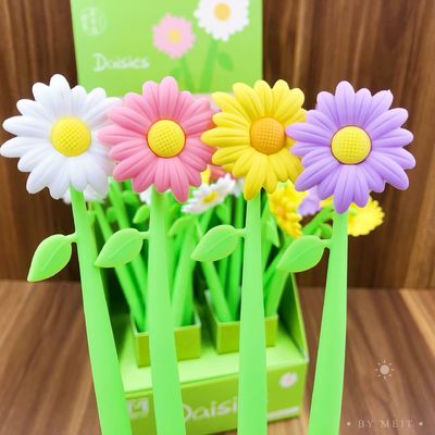 İyi bir fiyat. Akıcı Yazma Kalemi, 12 Pcs 0.5 mm Siyah Mürekkep Çiçek Şekli Yuvarlak Top Tatlı Gel Mürekkep Kalemi Öğrenci ve Okul Ofis Malzemeleri ( Çiçek) çevrimiçi