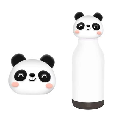 İyi bir fiyat. 16 Ounce Insulated Stainless Steel Water Bottle with Detachable Soft Animal Head for Kids and Teens çevrimiçi