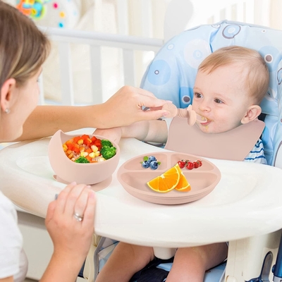 İyi bir fiyat. LFGB BPA Free Silikon Yemek Seti Kapaklı Kokusuz Kase çevrimiçi