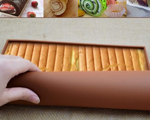 İyi bir fiyat. Brownie Kek İçin Yapışmaz Silikon Pişirme Tepsisi Sac Pan BPA Free çevrimiçi