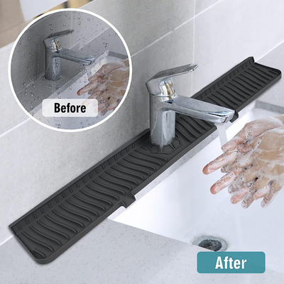FDA Yeniden Kullanılabilir Silikon Mutfak Ürünü Lavabo Su Sıçrama Koruması