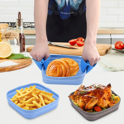 İyi bir fiyat. Mikrodalgaya Uygun Silikon Fırın Tepsisi Kek Kalıbı Kokusuz Pratik çevrimiçi