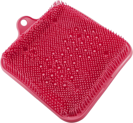 Su geçirmez Silikon Duş Mat Ayak Scrubber Yeniden Kullanılabilir Zararsız