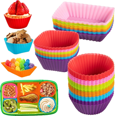 İyi bir fiyat. Silikon öğle yemeği kutusu ayırıcıları, renkli Bento kutusu ayırıcıları, Silikon kek kaplamaları, tekrar kullanılabilir Bento kutusu aksesuarları çevrimiçi