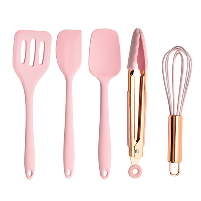 Silikon Pişirme Aletleri Seti 5Pcs Silikon Spatula Seti Yapışkan Dayanıklı Silikon Pişirme Malzemeleri Mutfak Aletleri Seti