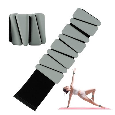 İyi bir fiyat. 2 lb silikon ayarlanabilir ayak bileği bilek ağırlıkları ev spor salonu için yoga kullanın dans pilates çevrimiçi