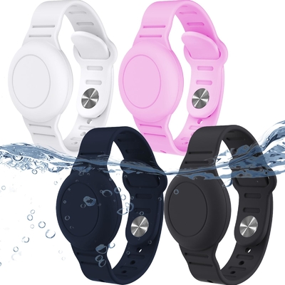 İyi bir fiyat. Su geçirmez Çocuklar Silicone Airtag Bilezik Bileziği AirTag GPS Takip Kutusu Air Tag Sahibi Kemer Band çevrimiçi