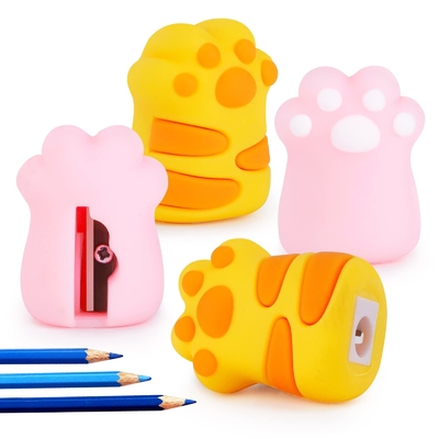 İyi bir fiyat. Kedi Paw Kalem Keskinleştirici El Kitabı Hediye Çocuklar İçin Mini Silikon Kâğıt Malzemeleri Kawaii Okul Ofis Malzemeleri çevrimiçi