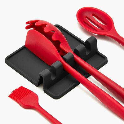 İyi bir fiyat. BPA Bedava Mutfak Aletleri Silikon Dayanıklı Kaşık Drip Pad ile Mutfak Gadgetleri Mutfak Yemek Aletleri Sahibi çevrimiçi