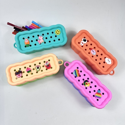 DIY Stili Silikon Kalem Kutusu Öğrenciler İçin Tatlı Kalem Çantası Yazıcılık Noel Hediyesi