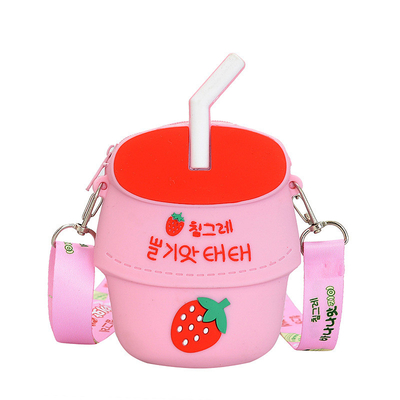 Kwaii Silikon Kalem Kutusu BPA Ücretsiz Makale Düzenleyicisi Makyaj Çantası Crossbody Omuz Cüzdan Çantası Çocuklar İçin Noel Hediyesi