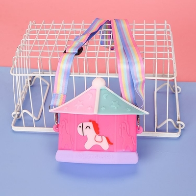 Carousel Kid CrossBody Omuz Çantası BPA Ücretsiz Silikon Kalem Küresi