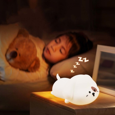 İyi bir fiyat. Çocuklar için Gece Işığı Sevimli Silikon Yavru Yavru Gece Işığı 7 Renkli Kawaii Dokunmatik Lamba Yatak Odası için çevrimiçi