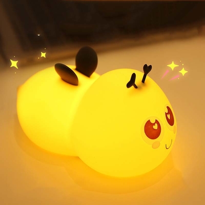 İyi bir fiyat. Bee Silicone LED Gece Işığı Bebek Bebek Yatak Lambası Zamanlayıcıyla Bebek Bebek Kız Erkek Çocuk Noel Çocuk Hediye çevrimiçi