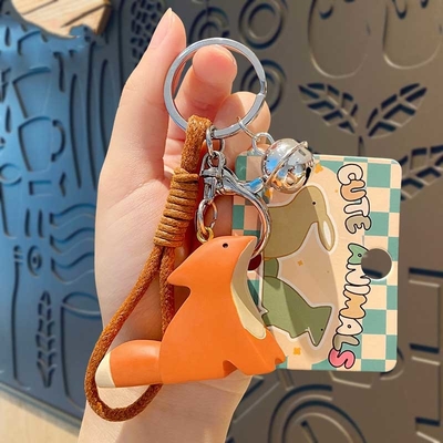 Tatlı Kawaii Anime Anahtar Zincirleri Yumuşak Silikon Anahtar Zinciri Eşyalar Kadınlar Kızlar Sırt Çantası