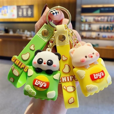 İyi bir fiyat. Panda Özel Anahtar Zinciri Kızlar için Büyü Çocuklar, Kauçuk Hayvan Cüzdan Sırt Çantası Büyü Kolye çevrimiçi