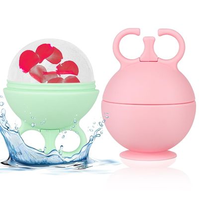 Yüz İçin Silikon Buz Silindiri Soğuk Terapi Yüz Masaj Aleti Şişlik Akne Kızarıklık İçin BPA İçermez OEM Cilt Bakım Aracı Nane Yeşili