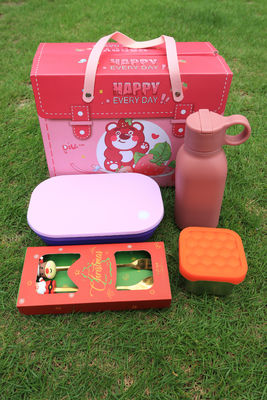 İyi bir fiyat. Premium Stainless Steel & Silicone Lunch Set For Kids And Families – 4-in-1 Combo With Bento Box, Bottle, Snack Cup, And Animal Cutlery Wholesale çevrimiçi