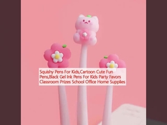 Çocuklar İçin Sızdırıcı Kalemler, Karikatür Çekici Eğlenceli Kalemler, Çocuklar İçin Siyah Gel Mürekkep Kalemleri Partiler Sınıf Ödülleri Okul Ofisi Ev Gereksinimleri