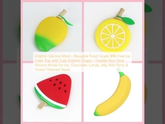 Yunus Silikon Kalıbı – Yeniden Kullanılabilir Gıda Sınıfı BPA İçermeyen Buz Küpü Tepsisi, Sevimli Yunus Şekliyle – Buz, Çikolata, Şeker, Jöle, Çocuk Partisi ve Okyanus Temalı İkramlar İçin Esnek Yapışmaz Silikon Kalıplar