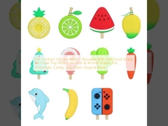 DIY Karikatür Silikon Kalıbı BPA Serbest Gıda Sınıfı Dondurma Küpü Tepsi Çikolata, Şeker, Jelly, reçine, sabun ve daha fazlası için sevimli meyve ve hayvan şekilleri ile